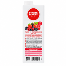 Brique de purée de fruits rouges pasteurisée